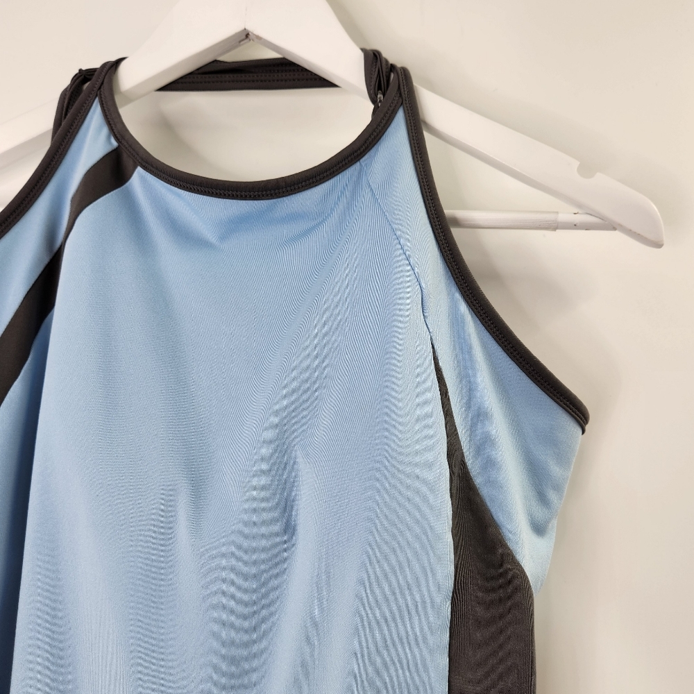 Mountain Hardware Blue Strappy Criss Cross Tank Top Workout - Picture 2 of 6